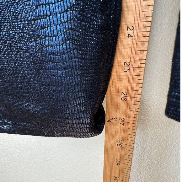 NWT Juicy Couture Navy Black Metallic Snake Print Pull On Jegging 26 - Picture 14 of 14